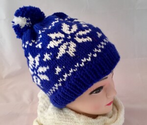 blaue norwegermütze