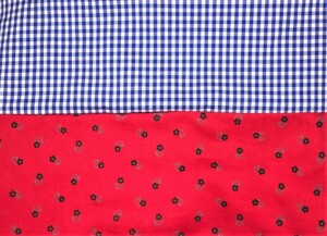 schlauchschal rot und blau kariert