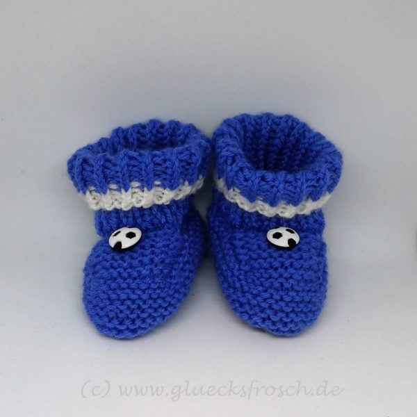 babyschuhe blau fußball