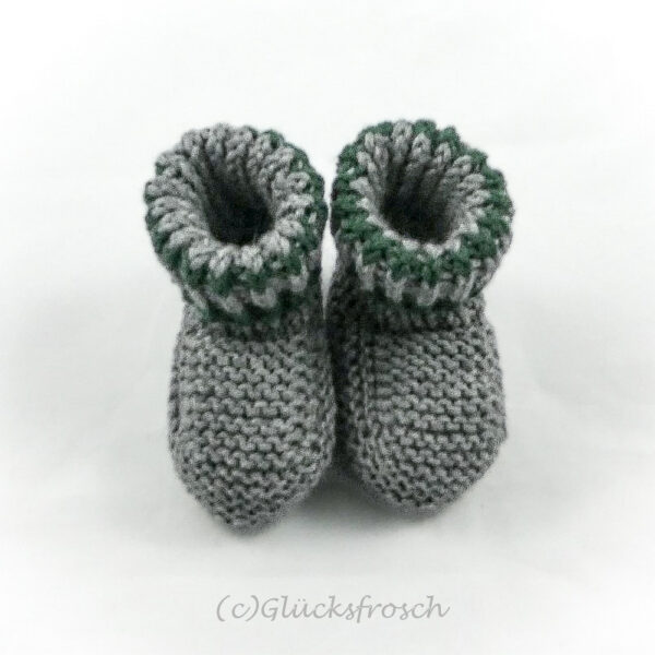 Babyschuhe grau Tracht