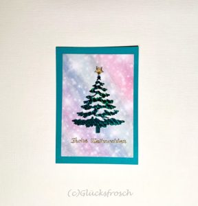 Weihnachtskarte Tannenbaum