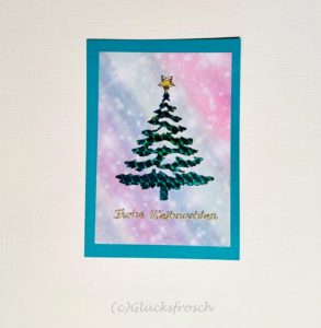 Weihnachtskarte Tannenbaum