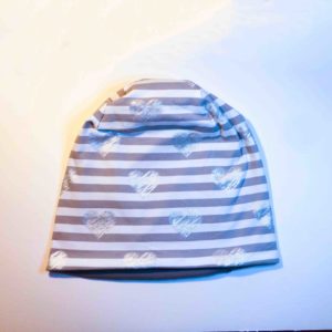 Beanie streifen herzen