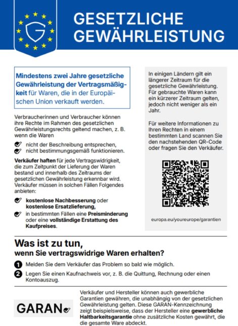Gewährleistungs Label