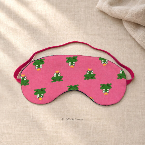 Schlafbrille Frosch mit Krone