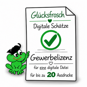 Gewerbelizenz 20 St. Gewerbelizenz für 20 Ausdrucke einer digitalen Datei